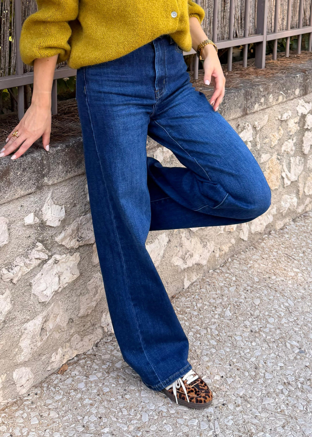 JEANS LOUISE - BLEU BRUT