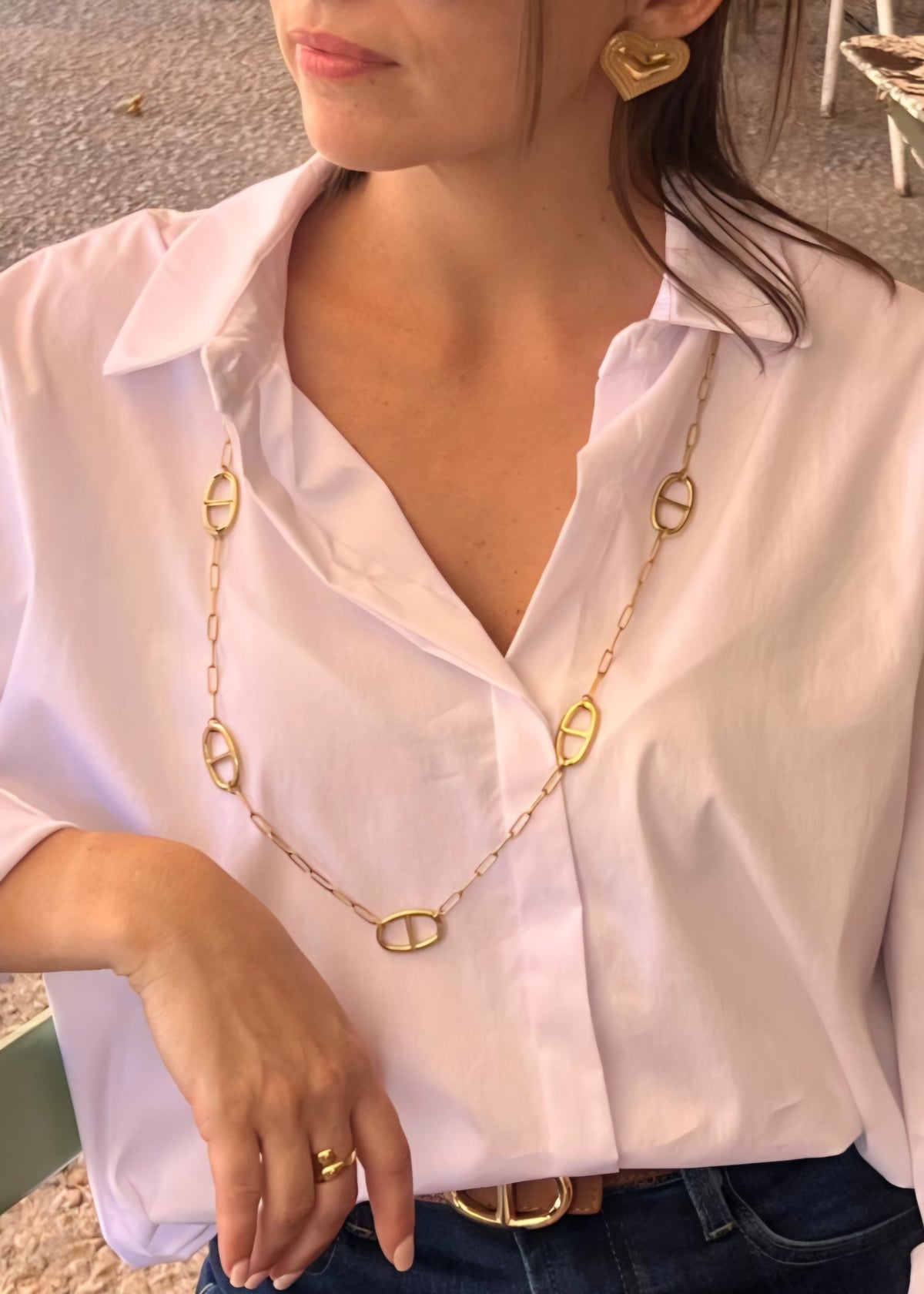 COLLIER LONG - DORÉ