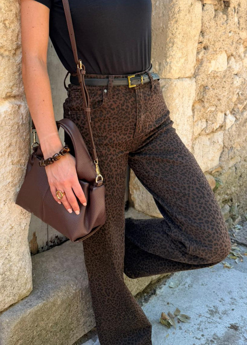 JEANS MAË – LÉOPARD CHOCOLAT