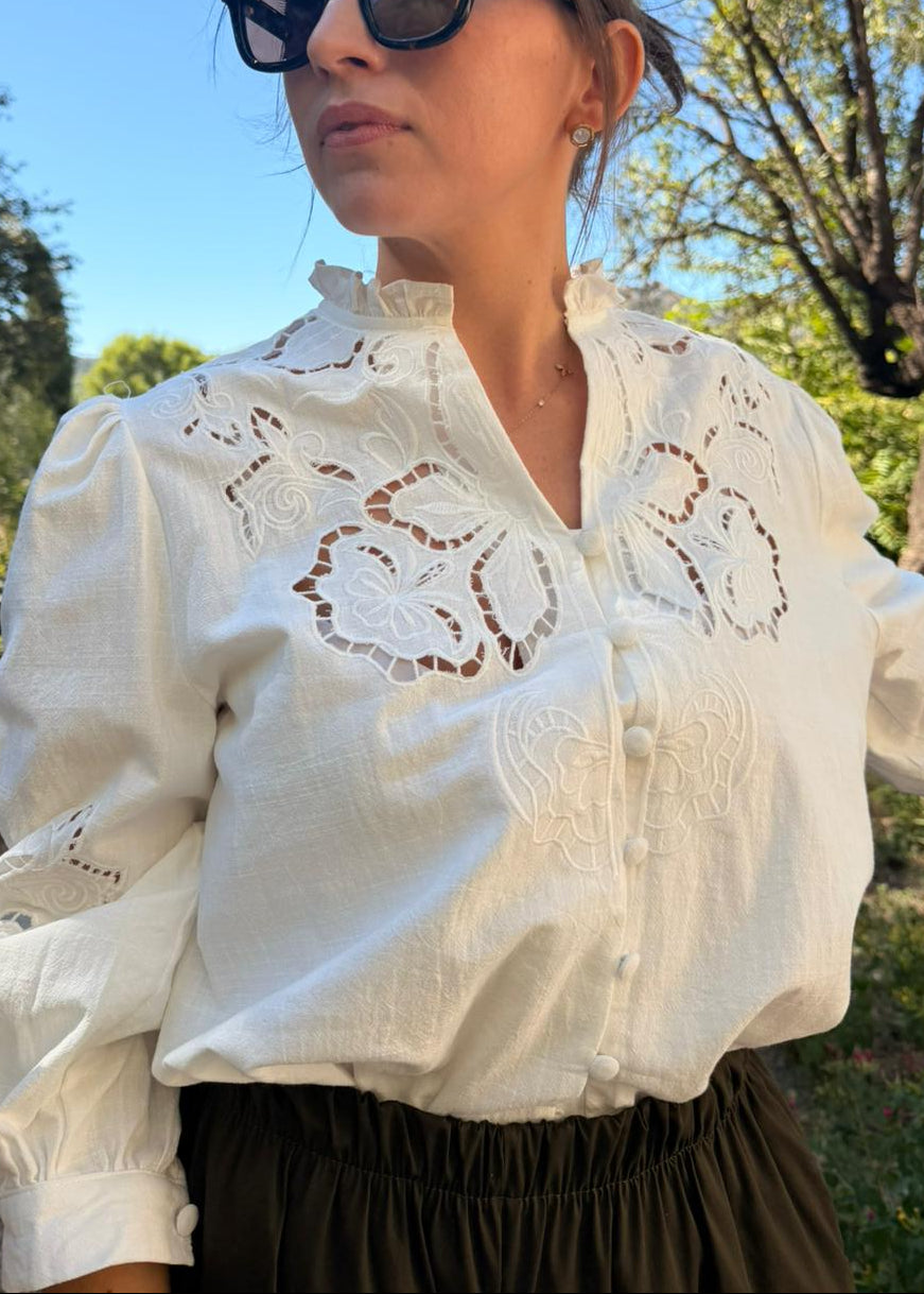 BLOUSE APOLLINE – ÉCRU