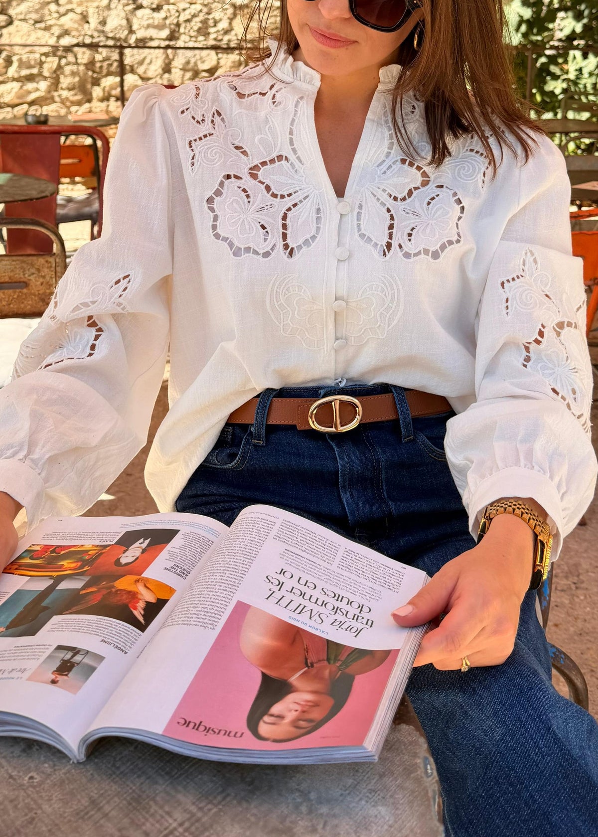 BLOUSE APOLLINE – ÉCRU