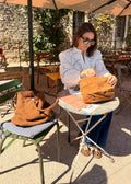 SAC CABAS ET POCHETTE - CAMEL