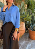 CHEMISE ROMY - BLEU AZUR