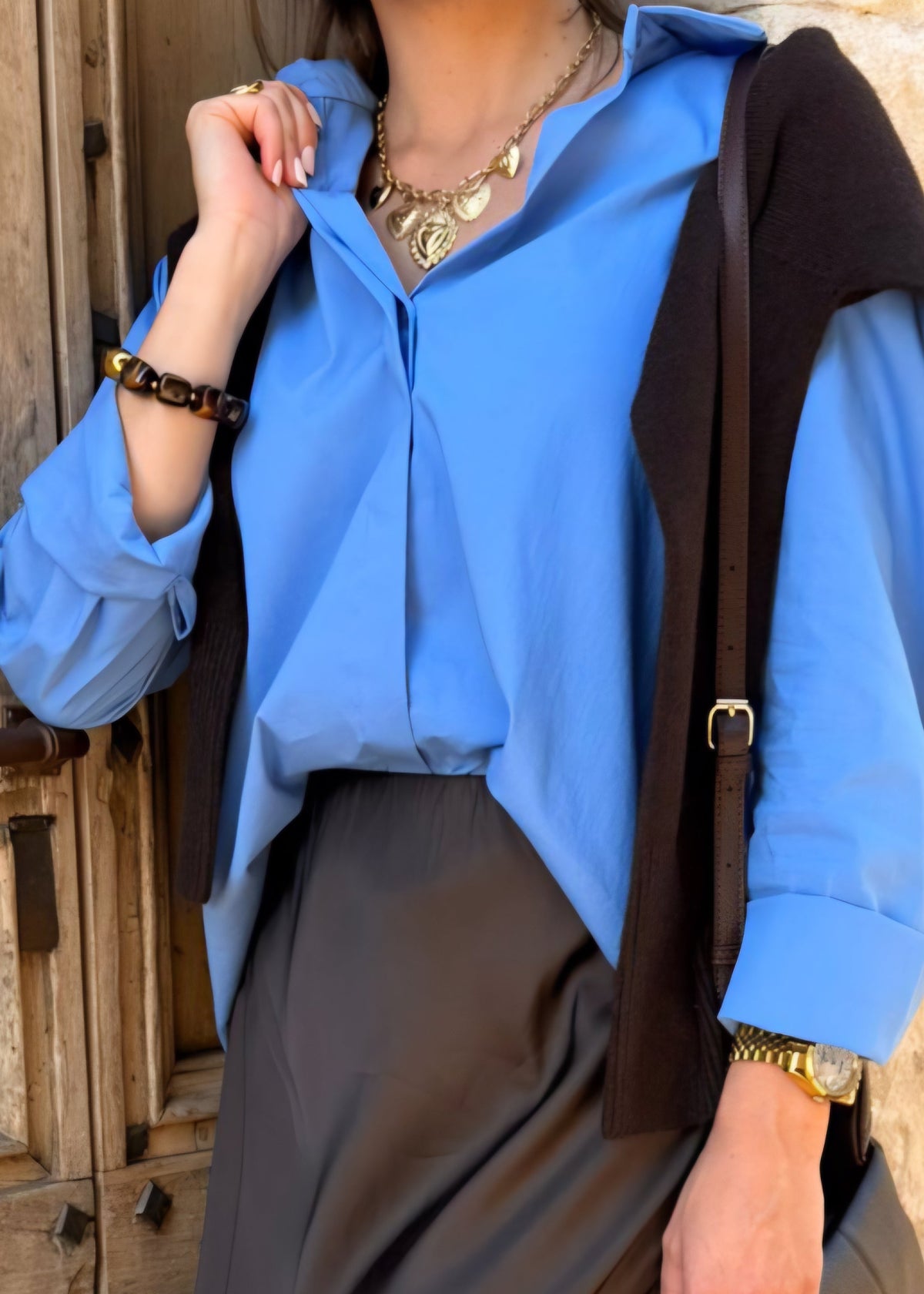 COLLIER COEURS - DORÉ