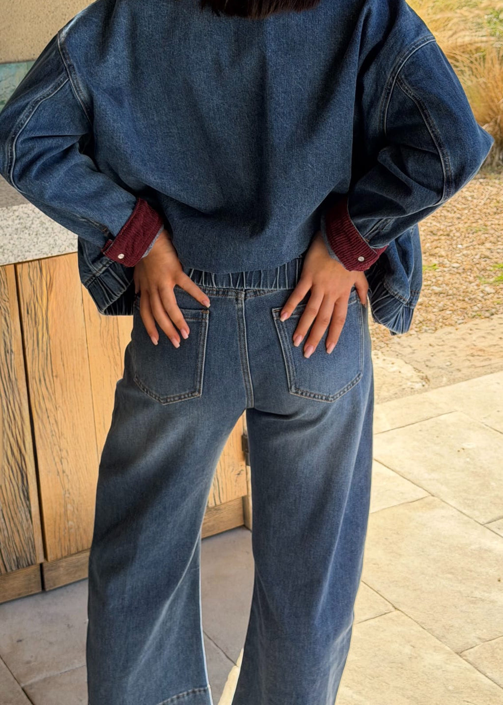 JEANS BARREL - BLEU DENIM