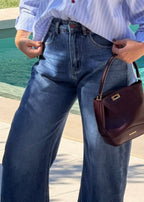 JEANS BARREL - BLEU DENIM