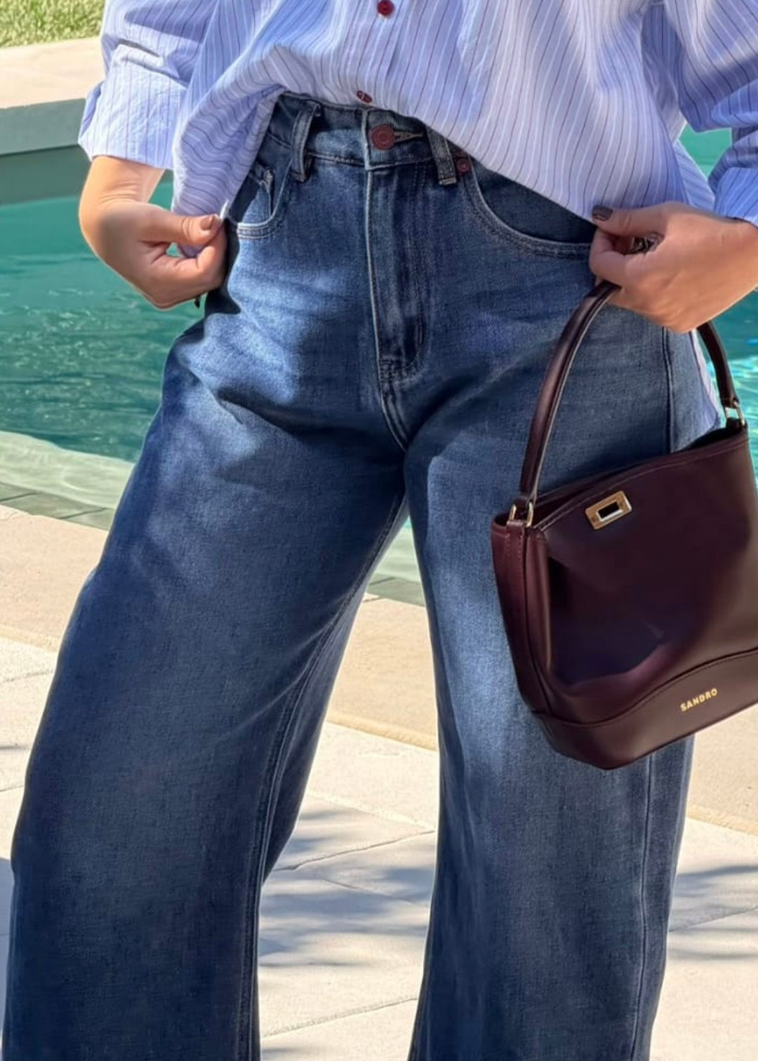 JEANS BARREL - BLEU DENIM