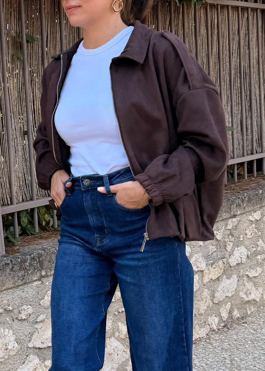 VESTE ROMANE - CHOCOLAT