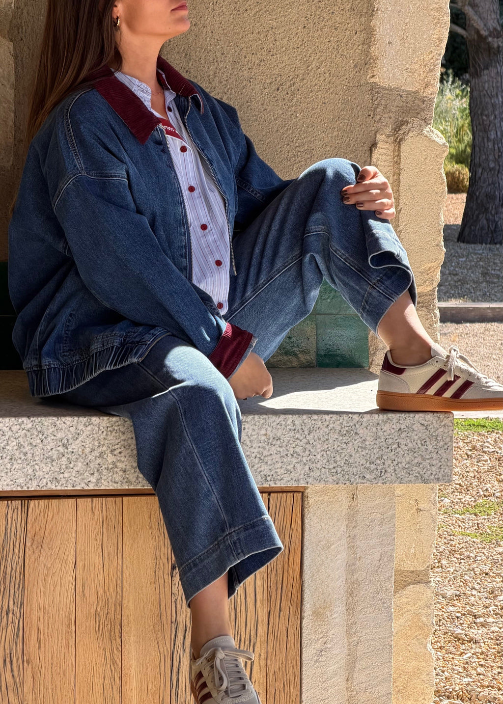 JEANS BARREL - BLEU DENIM