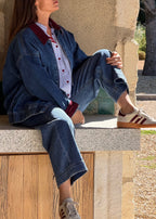 JEANS BARREL - BLEU DENIM