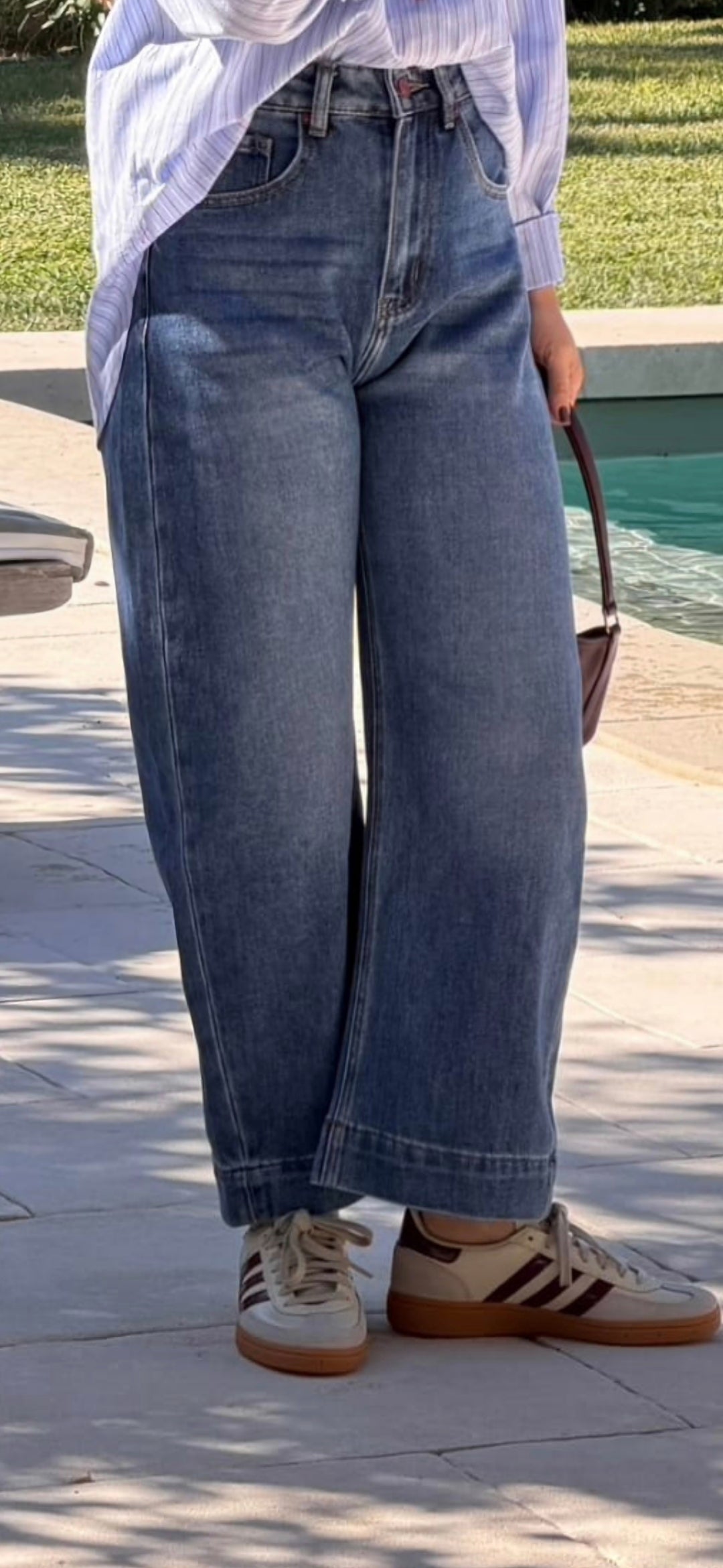 JEANS BARREL - BLEU DENIM