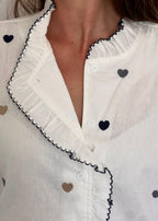 CHEMISE NINA - CŒURS BLEUS